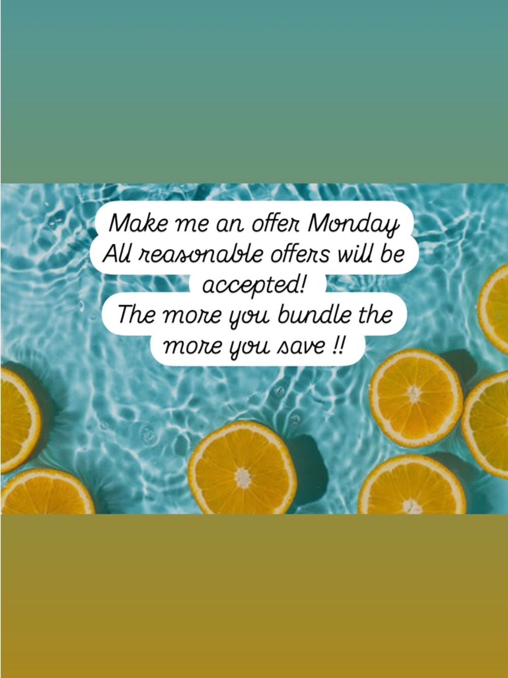 Summer Make me an Offer Monday deal
